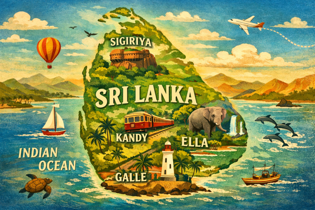 Itinéraire 2 semaines Sri Lanka